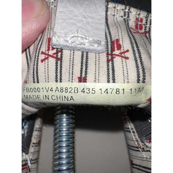 John Varvatos BootLeg Tie-Dye Slip-On Sneakers 11M Blue White No Laces - Picture 8 of 13